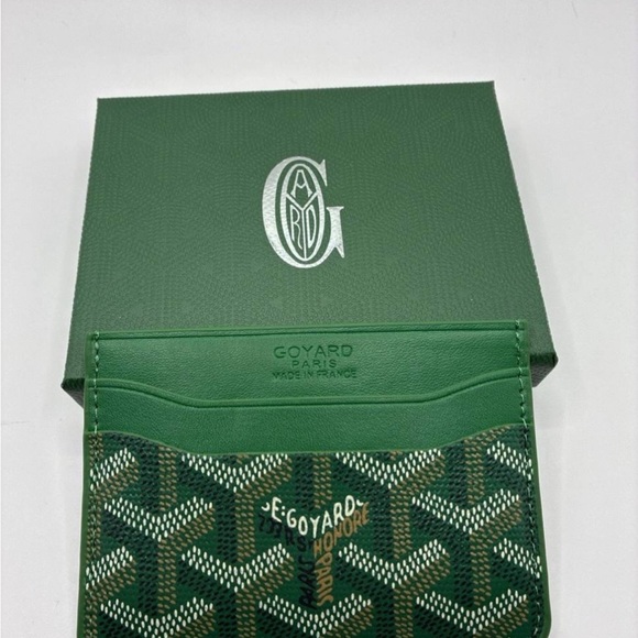 Goyard Green Card Holder - Brand New w/ Box - Picture 2 of 6